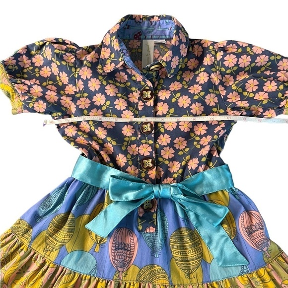 MATILDA JANE GIRLS SIZE 6 CASUAL AND FUN MULTI FABRIC SHORT SLEEVE DRESS - Picture 7 of 11